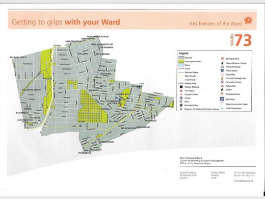 A map of Ward 73.