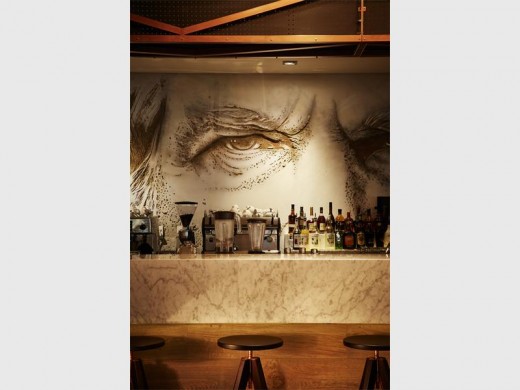 The design of the News Cafe in Rosebank.