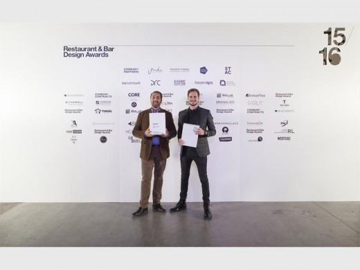 Lambros Argirys, Rosebank News Cafe owner and Tristan du Plessis of StudioA.