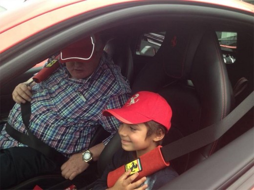 Angelo Agrizzi, a high-performance driver, and Raun Vanderink get ready to hit the road.