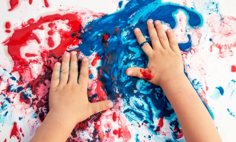 Finger paint made from scratch