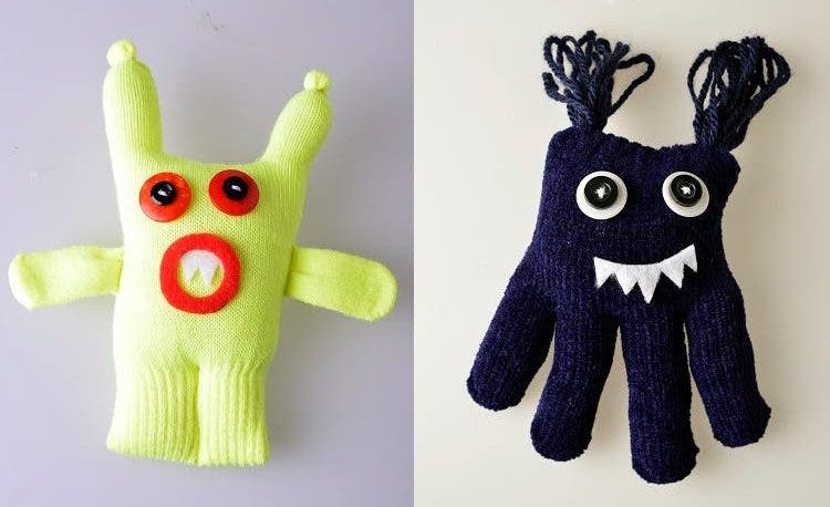 Make a cute glove monster for Halloween