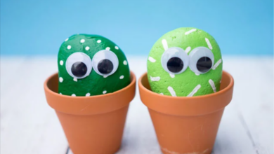 Help your child make their own pet cactus rock