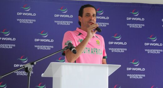 Lions cricket Ceo Jono Leaf-Wright makes closing remarks. 