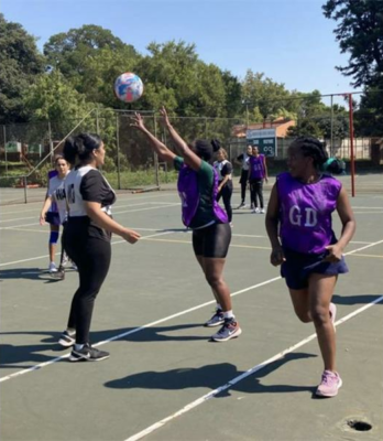 Teams play in the NetballerZ Coaching Academy’s Greenside Netball Club open day.