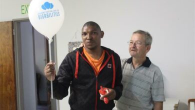 Lerato Kgwahla and Dirkie Davies share awareness on persons with disabilities