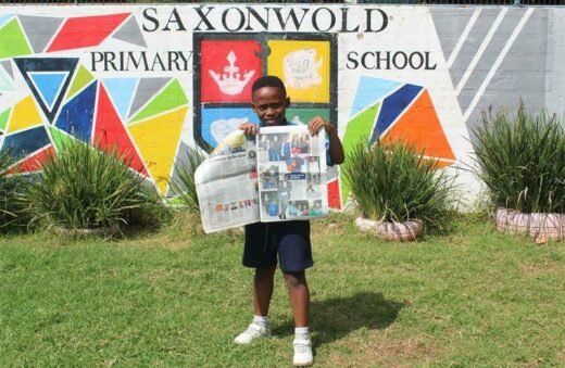 Dumisani Nyoka holds a recent copy of the Gazette.