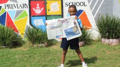 Messiah Mlotshwa is a happy young reader of the Gazette.