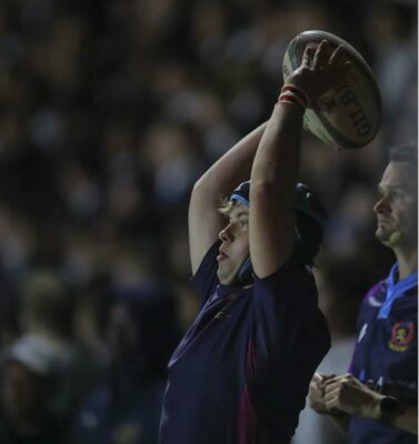 Christian Venter from St John's College prepares to throw the ball into play
