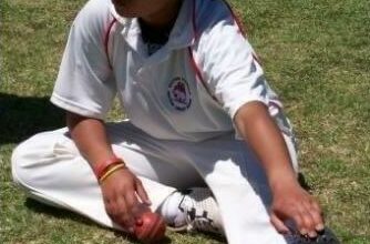 Gillian Forbes engages in pre-match exercises.