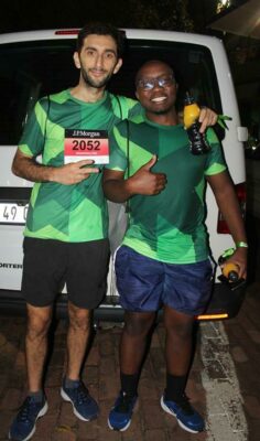 Zavier Haddad and Lebo Lecheko are happy to be part of the J.P. Morgan Challenge.