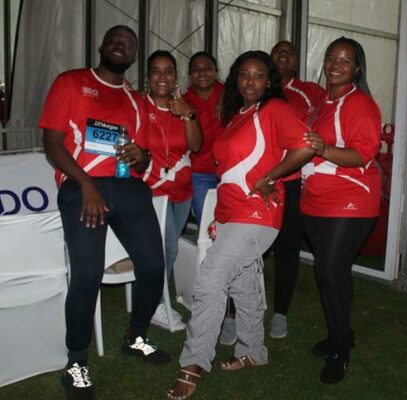 The BDO team paints Wanderers red
