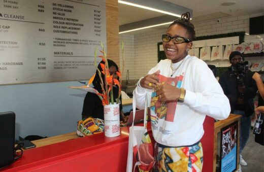 Special Olympics SA ambassador Lula Odiba has donated her pair of sneakers