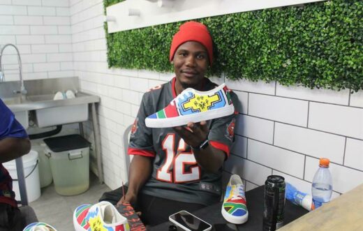 Sneaker artist at BlackFaff Customs,