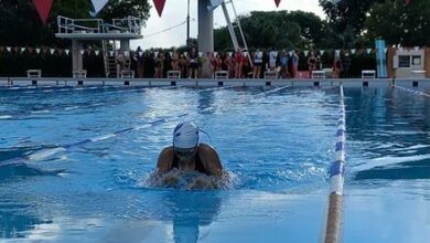 Tyra Penn aims for the finish line