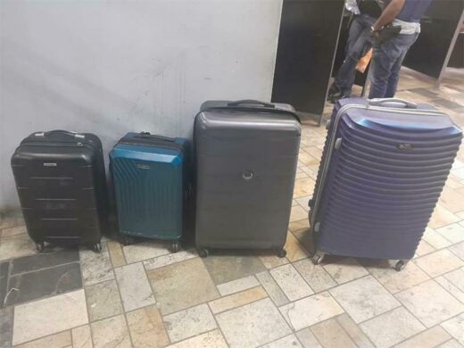 Luggage recovered by metro police