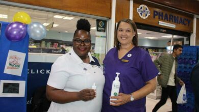 Nurse Remember Mokgalaka and Lynn Louw