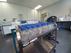 Water sample bottles are used to test water