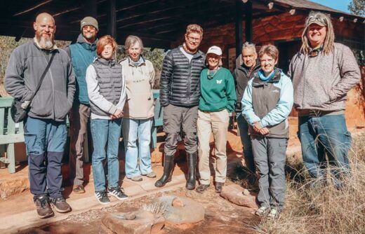 The group of bird ringers at Melville Koppies Nature Reserve. Photo: Neo Phashe