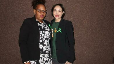 South African Police Service specialist investigating officer Joyce Bhutelezi and Head of Charlotte Maxeke Teddy Bear Clinic Dr Efrat Barmes. Photo: Asanda Matlhare