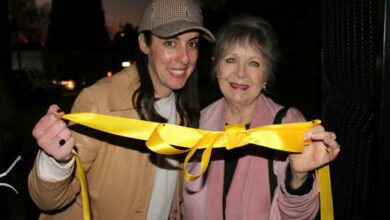 Feige Swimmer and Sheila Fridjhon are happy to be at the unveiling of the boom gates in Orchards. Photo: Asanda Matlhare