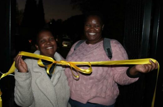 Dimakatso and Boitumelo Phasha are excited for a safer community in Orchards. Photo: Asanda Matlhare