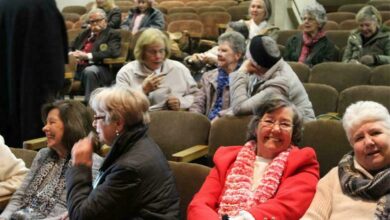 The audience is excited to watch the film.