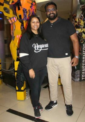 Tarini Narian and Theo Naidu want to find out what the latest Transformers franchise is all about. Photo: Naidine Sibanda