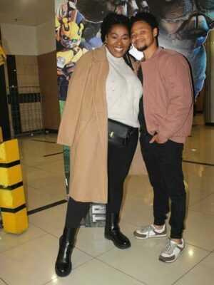 Sindy and Karabo Nchoe enjoy their time out at the movies. Photo: Naidine Sibanda