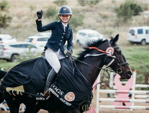 Juliana Haden-Smith is proud of her horse Seeis Spook after they came first at the South African National Equestrian Schools Association.