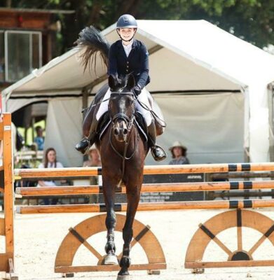 Grade 10 learner Juliana Haden-Smith and her horse Seeis Spook balance each other out.