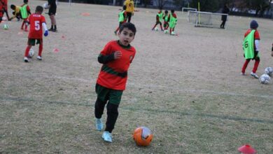 Old Edwardian player Rayyaan Gani follows instructions from the coaches. Photo: Asanda Matlhare