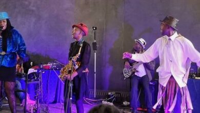 Phindile 'Phindy' Sibiya, Sintu Ndzube, Sonnyboy Mashale and Mjalelefa ‘MJ’ Mogagabe take over the stage.