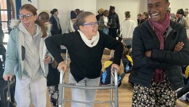 Jo Otto, Derryn Gietzman and Edem Afordofe enjoy dressing up as seniors for 100 Days of Grade 7