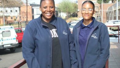 The LifeLine Norwood team of Doreen Moagi and Tshiamelo Monyuku assist victims of abuse. Photo: Naidine Sibanda