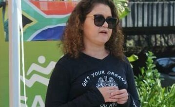 Co-founder of Transplant Education for Living Legacies Alice Vosloo explains what the organisation does. Photo: Naidine Sibanda