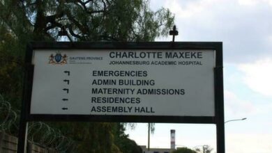 Charlotte Maxeke Hospital. The hospital treated the injured from the Joburg CBD explosion.