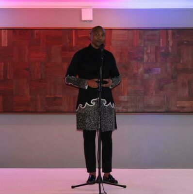 Vincent Monyake introduces the day's formalities. Photo: Asanda Matlhare