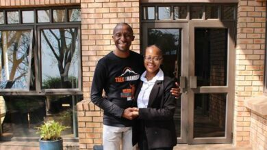 CEO of the Imbumba Foundation, Richard Mabaso and Cebolenkosi Ntshingila. Photo: Asanda Matlhare