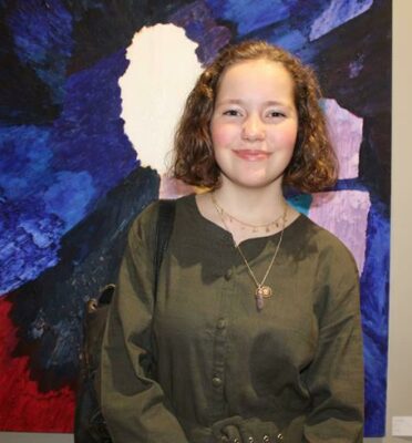 Eugenie Fourie is pleased to be at the gallery. Photo: Asanda Matlhare