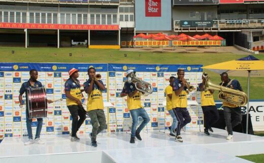 The DP World brass band entertains the crowd. Photo: Asanda Matlhare