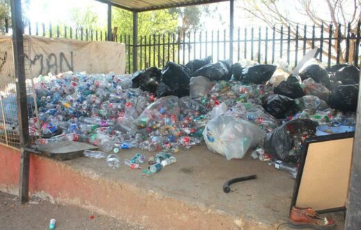 A lot of PET recyclables separated at the recycling centre in Greenside. Photo: Naidine Sibanda