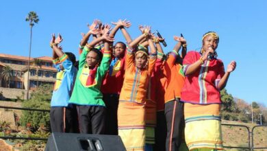The Mzansi Youth Choir performs at St John's College 125th anniversary celebrations. Photo: Naidine Sibanda