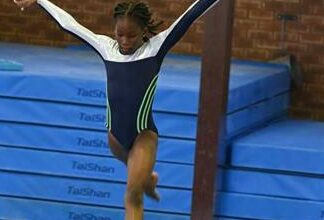 Nandi Hlope is in her element.
