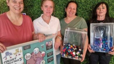 Elinor Kern of the Conservatory Building, Jessica Gordon of the Sweethearts Foundation , Antonia Lazaridis and Sharon Hains from the Star Foundation encourage businesses to contribute.