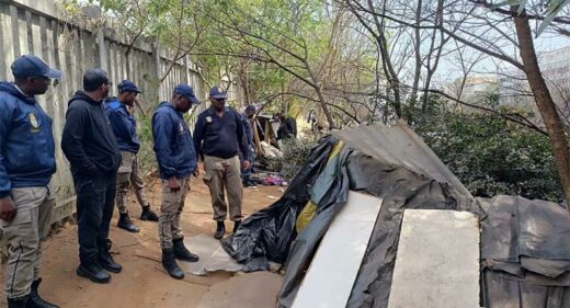 Shacks are found and demolished by the joint operation members. Photo: Vision Tactical Facebook