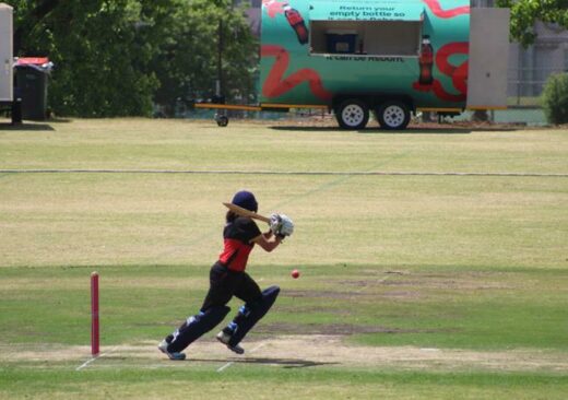 Traci Brest bats in the Joburg Sixes. Photo: Asanda Matlhare