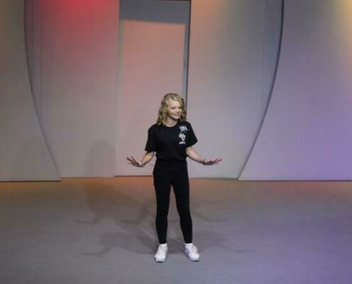 Katrina Smith delivers her monologue. Photo: Asanda Matlhare