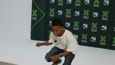 Ntokozo Kheswa puts his best foot forward. Photo: Asanda Matlhare
