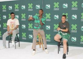 Nedbank's senior brand manager Mongezi Sokanyile, TikTok sensation Primo and dancer Tarryn Alberts discuss the YouthX campaign. Photo: Asanda Matlhare
